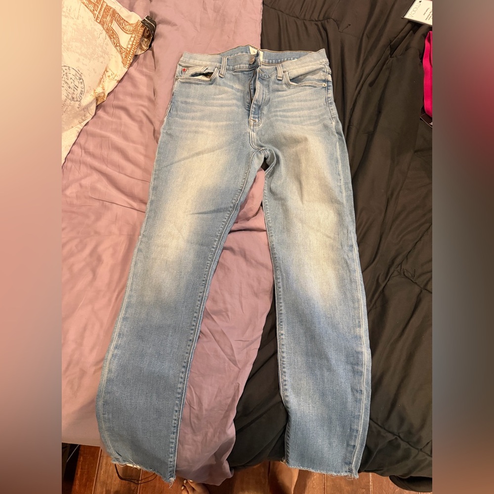 Hudson Jeans Light Blue Straight-Leg Women's Jeans
